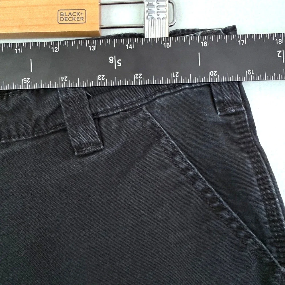 Carhartt Rugged Flex Relaxed Fit‎ Canvas Work Pants Men's 34 x 29 Black